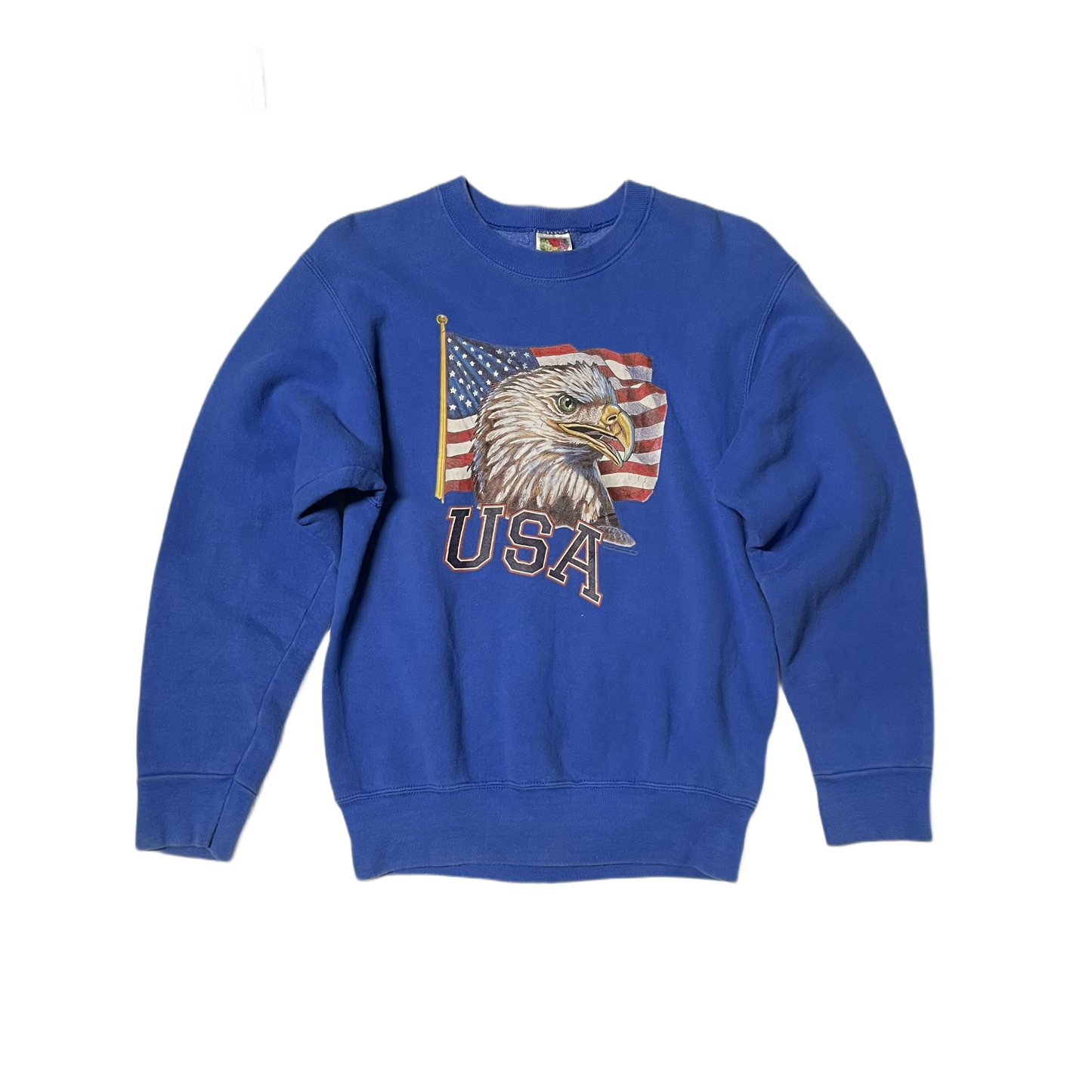 VINTAGE 1995 BLUE USA EAGLE SWEATER (M)