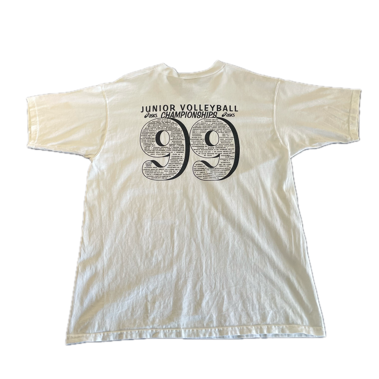 Vintage 1999 ASICS Junior Volleyball Championships T-Shirt (L)