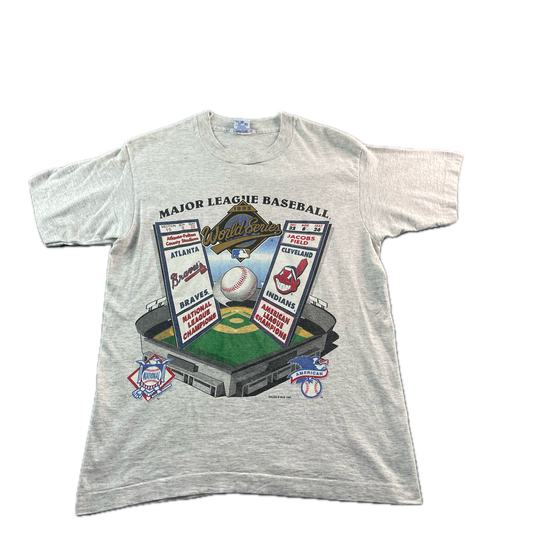 Vintage 1995 MLB World Series Grey T-shirt (14-16)