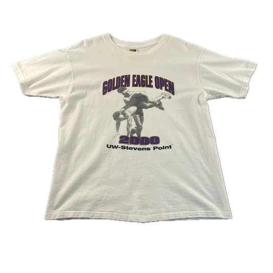 Vintage 2000 Golden Eagle Open Fruit of the Loom T-Shirt (L)