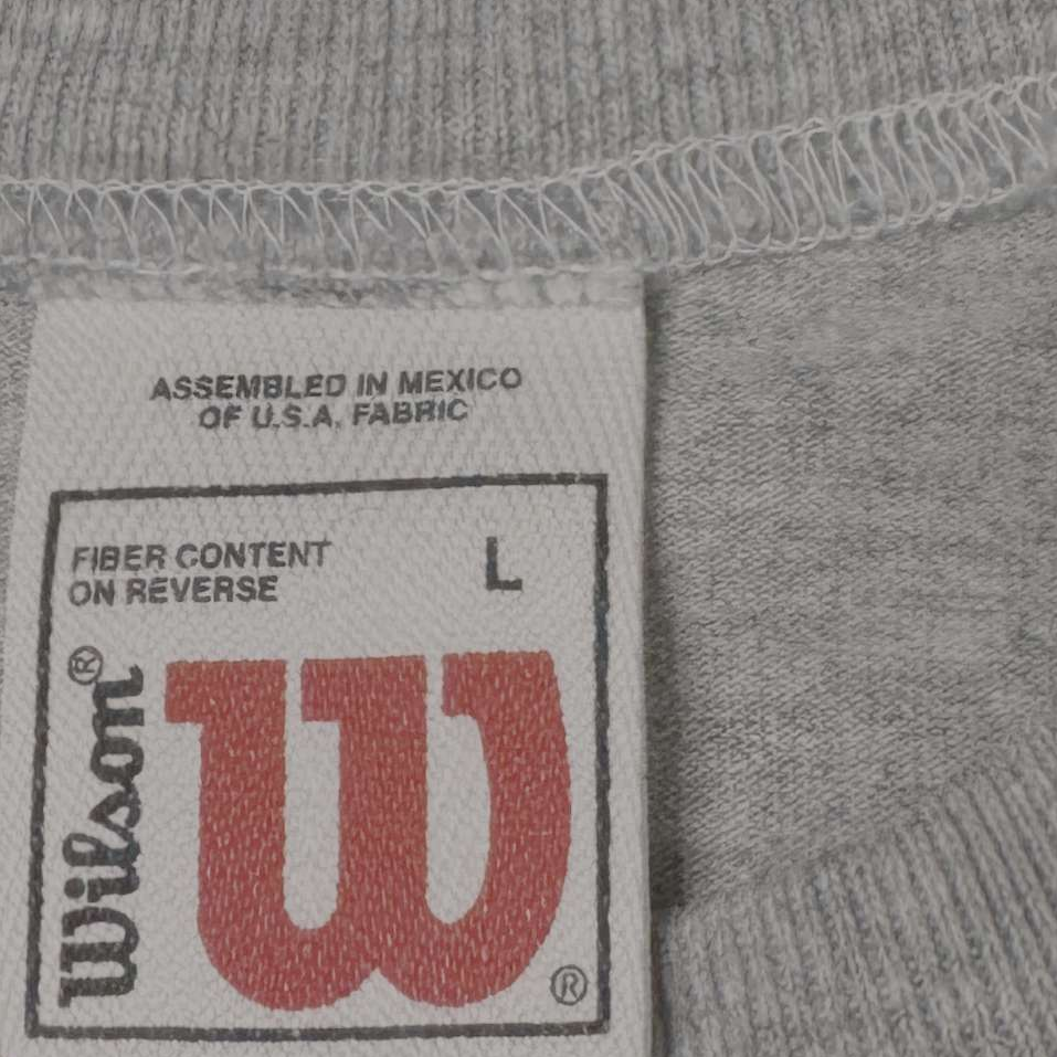 1990 VINTAGE WILSON T-SHIRT WITH MESH SLEEVES (L)
