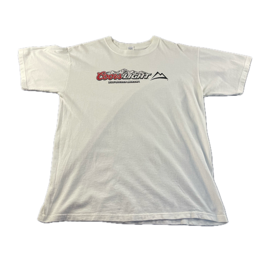 Vintage Coors Light White T-Shirt (L)
