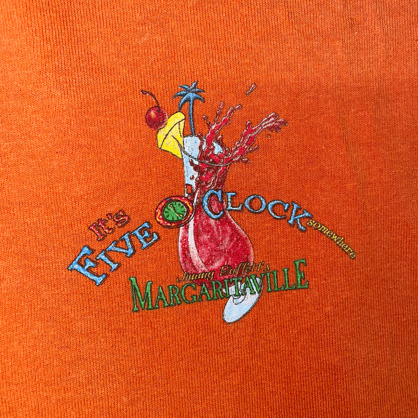 VINTAGE MARGARITAVILLE ORANGE T-SHIRT (XL)