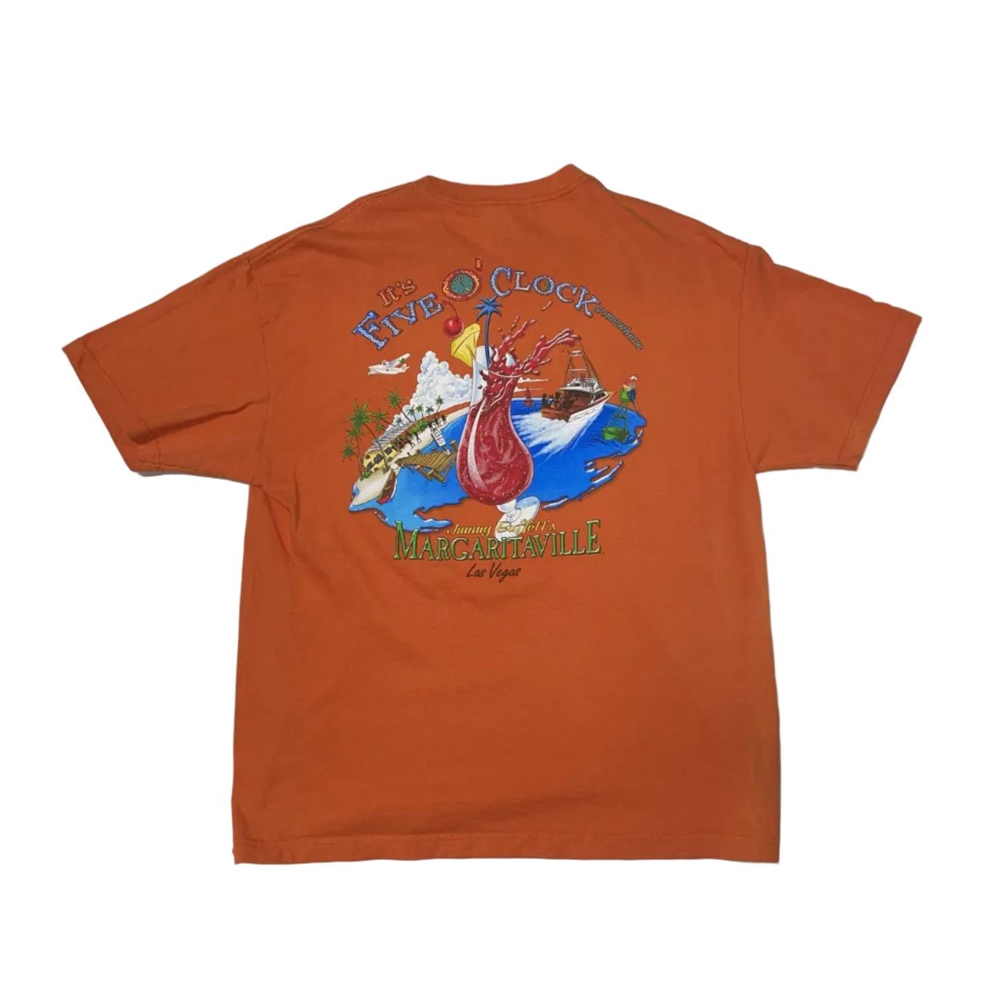 VINTAGE MARGARITAVILLE ORANGE T-SHIRT (XL)