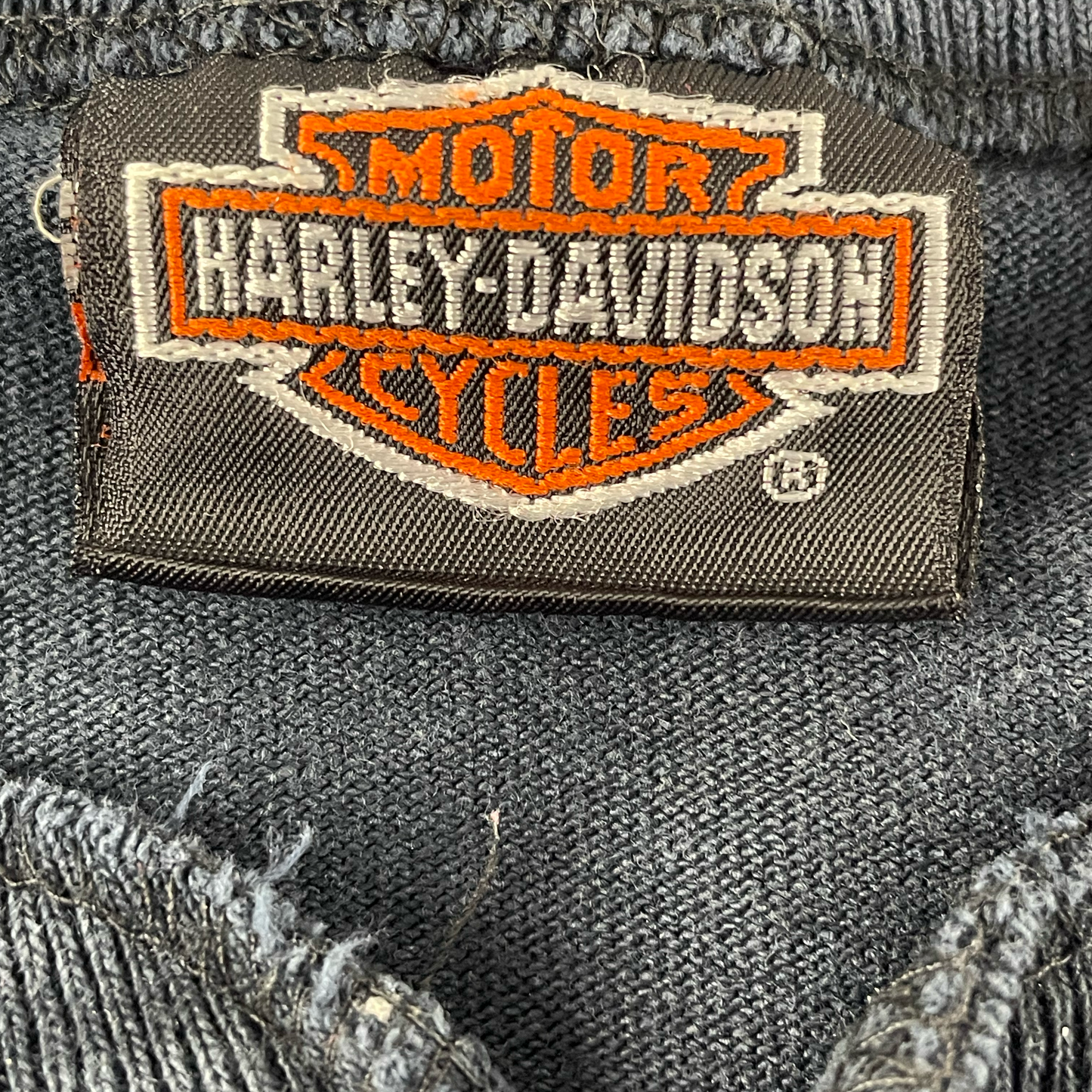 Vintage Harley Davidson Taku Black T-shirt with Buttons (XL)