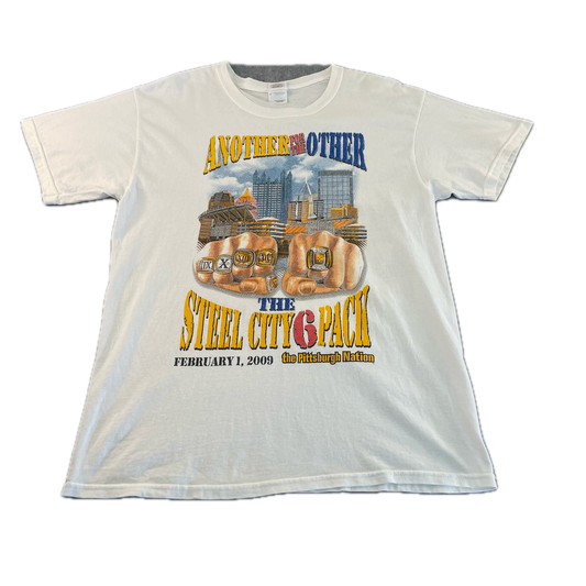 2009 Pittsburgh Steelers 'Another One' White T-Shirt (L)