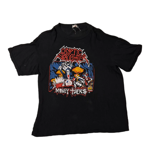 VINTAGE CRYPTIC SLAUGHTER MONEY TALKS T-SHIRT (L)
