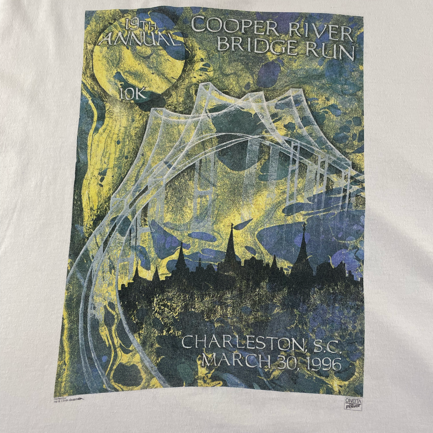 Vintage Cooper River Bridge Run White T-shirt (XL)