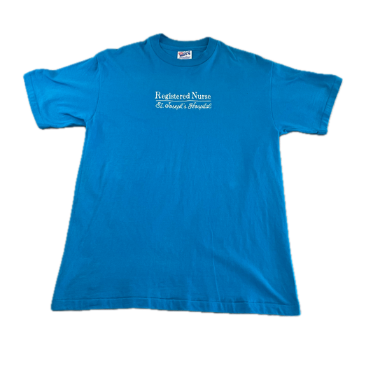 Vintage Registered Nurse Blue T-Shirt (M)