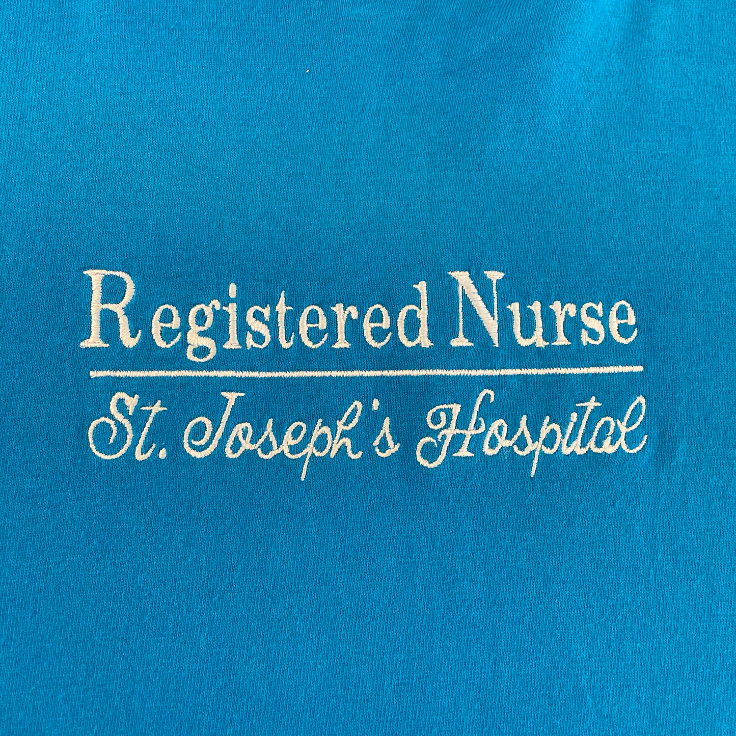 Vintage Registered Nurse Blue T-Shirt (M)