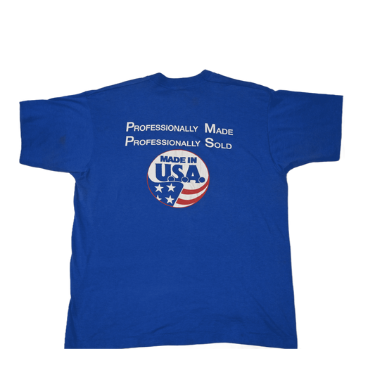 VINTAGE GERBER PLUMBING BLUE T-SHIRT (XL)
