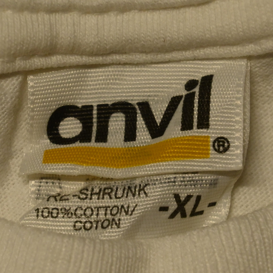 VINTAGE 2003 BIX7 RYTHMN OF THE RACE WHITE T-SHIRT (XL)