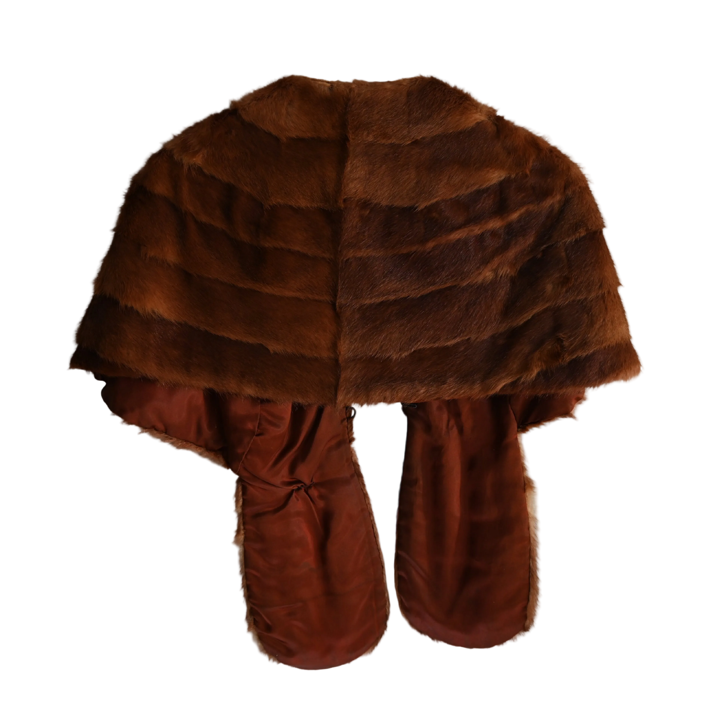Vintage Tan Fur Shawl