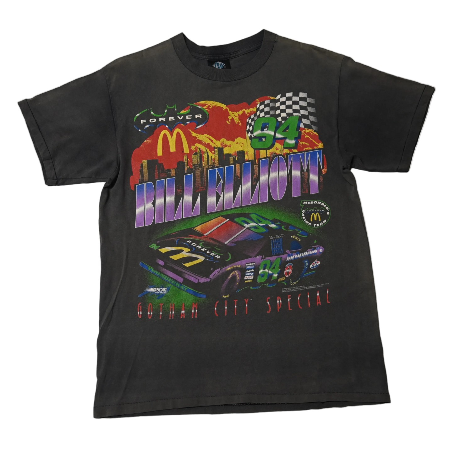 Vintage 1994 Batman Forever X McDonalds X NASCAR Racing T-Shirt (L)