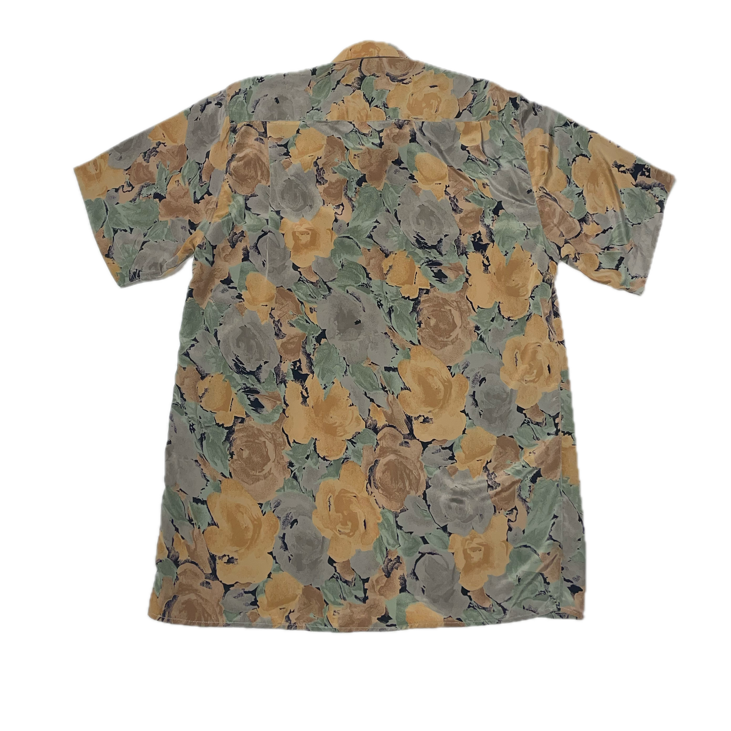 BOOTLEG CHRISTIAN DIOR SILK SHORT SLEEVE BUTTON UP (L)