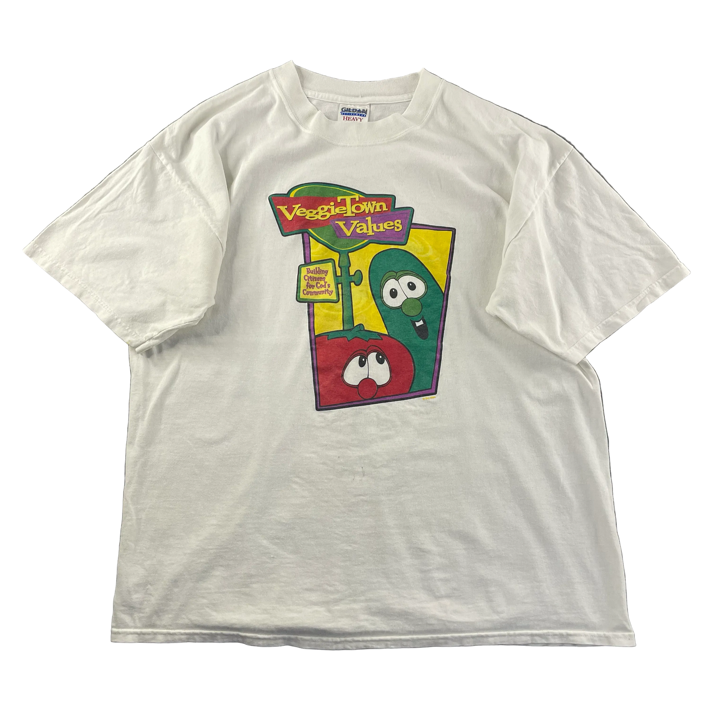 Vintage Veggie Town Values Single-Sided Tee (XL)