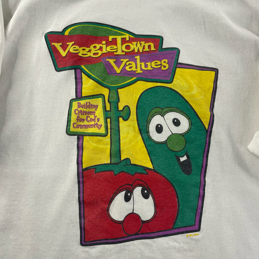 Vintage Veggie Town Values Single-Sided Tee (XL)