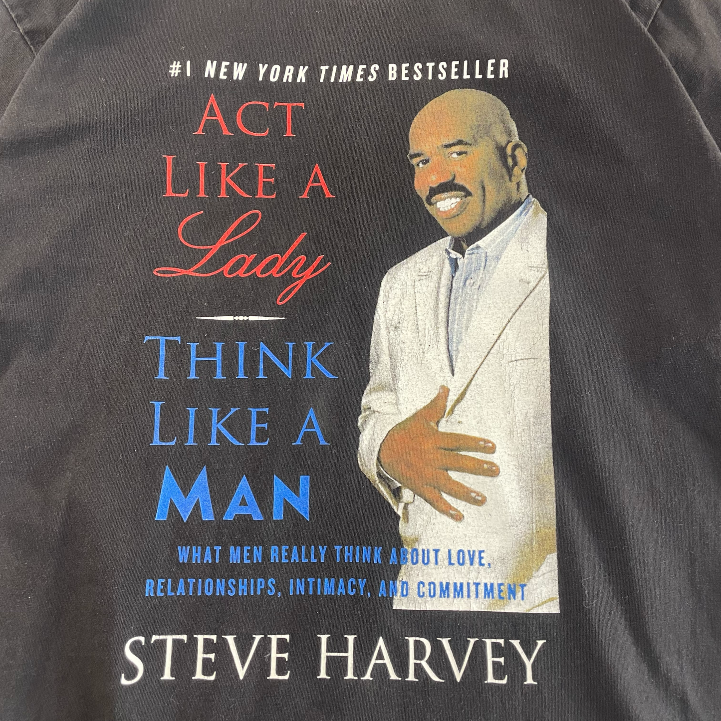 Vintage Steve Harvey 'Act Like a Woman, Think Like a Man' Tee (L)