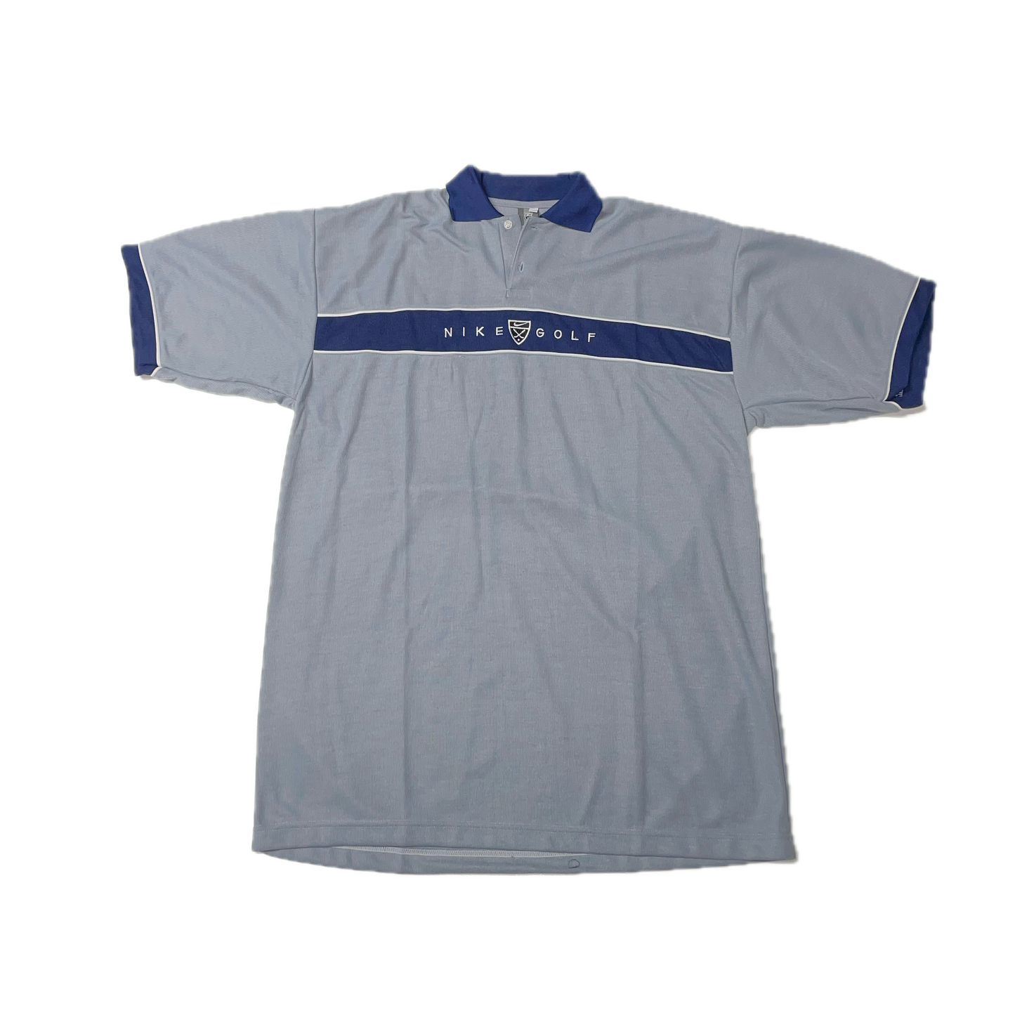 NIKE GOLF GREY AND NAVY POLO (3XL)