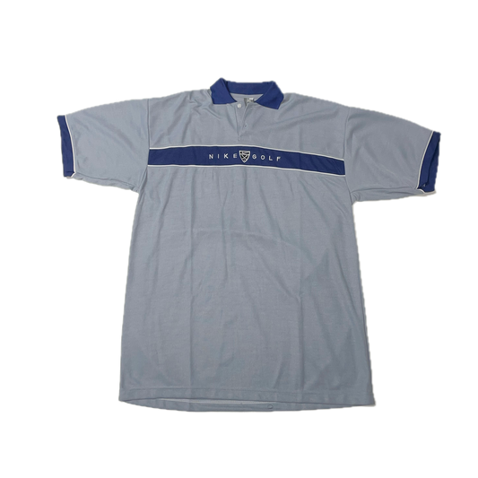 NIKE GOLF GREY AND NAVY POLO (3XL)