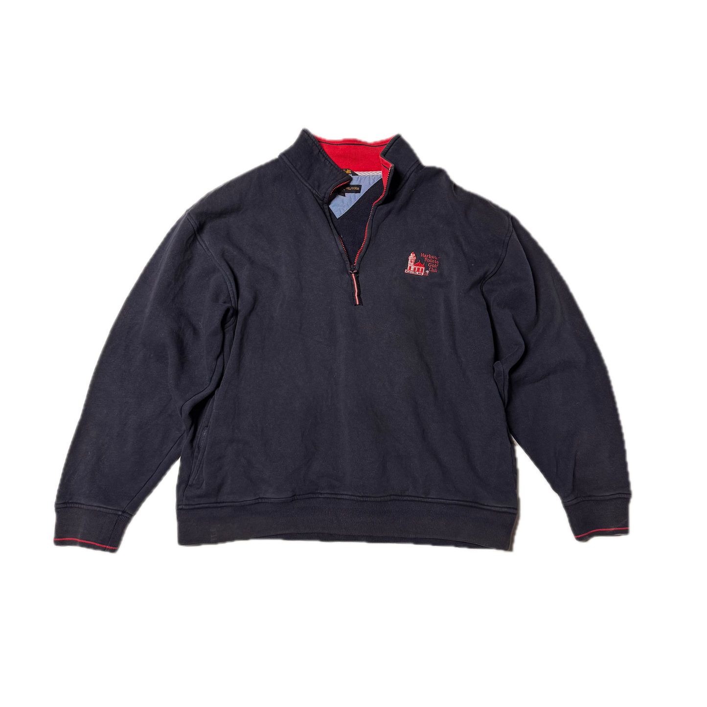 VINTAGE TOMMY HILFIGER HARBOUR POINTE GOLF CLUB 1/4 ZIP (XL)