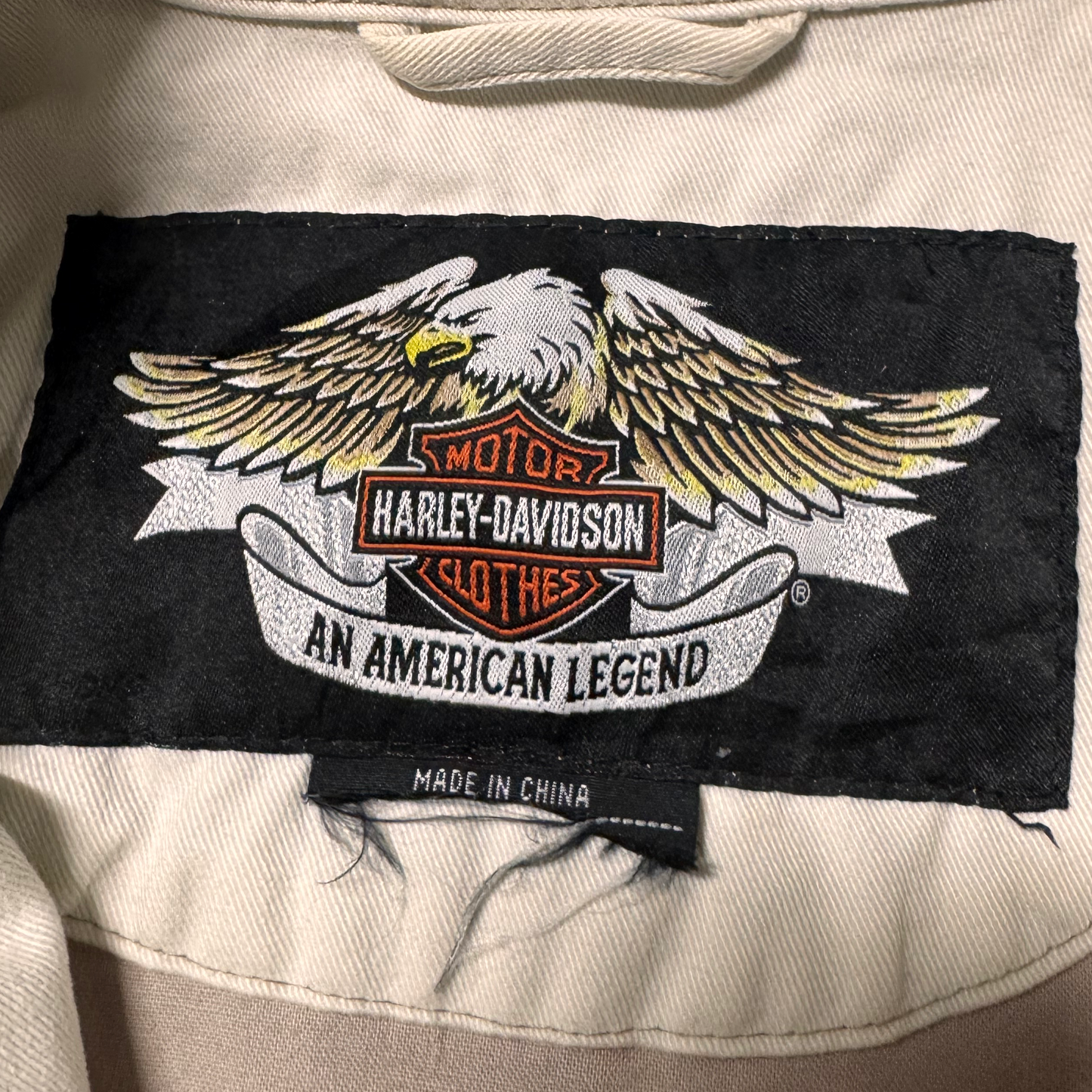 WOMEN'S VINTAGE HARLEY DAVIDSON WHITE/CREAM JACKET (S)