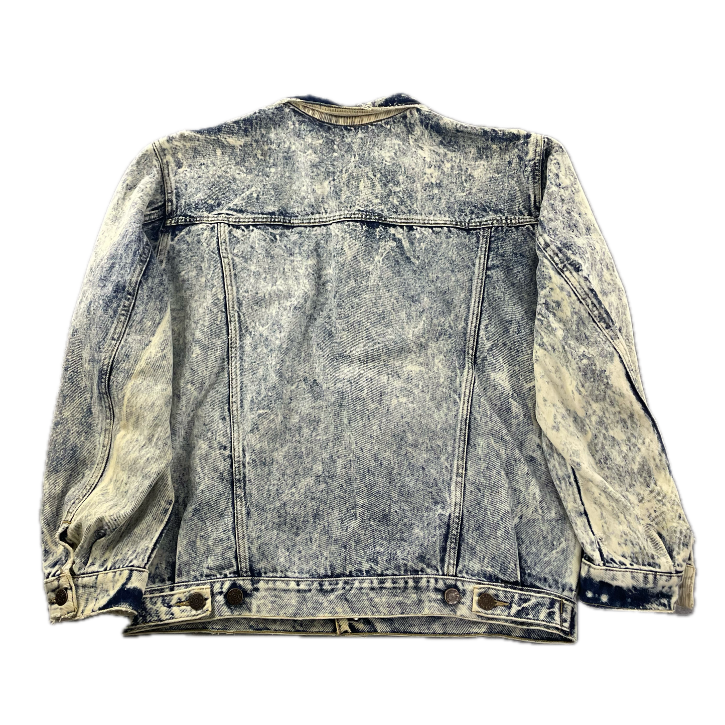 Vintage 1980-90 Lee Cooper Acid Wash Distressed Denim Jacket  (40)
