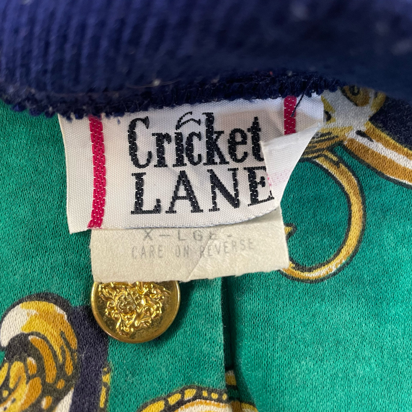 Vintage Cricket Lane Patterned Pullover (XL)