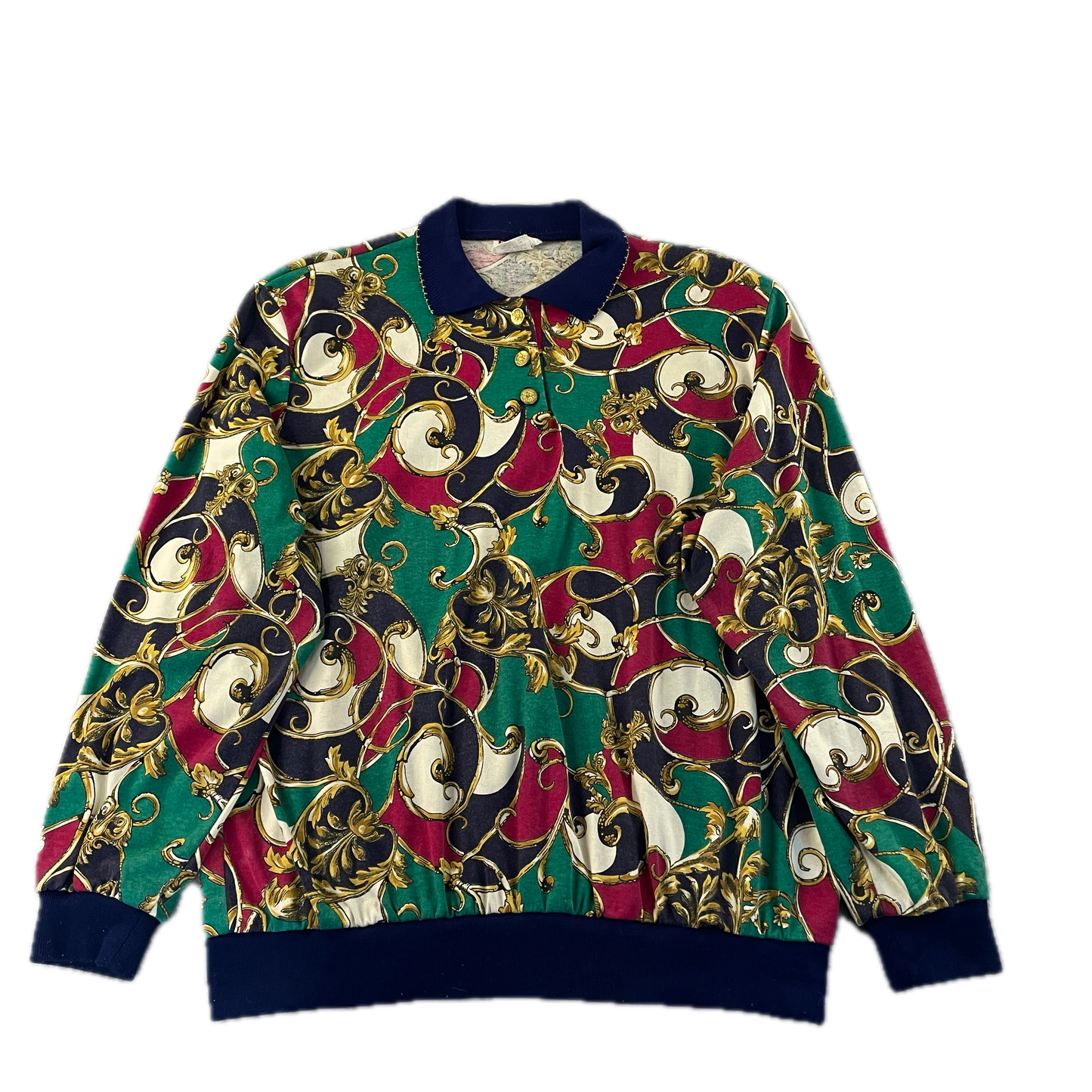 Vintage Cricket Lane Patterned Pullover (XL)