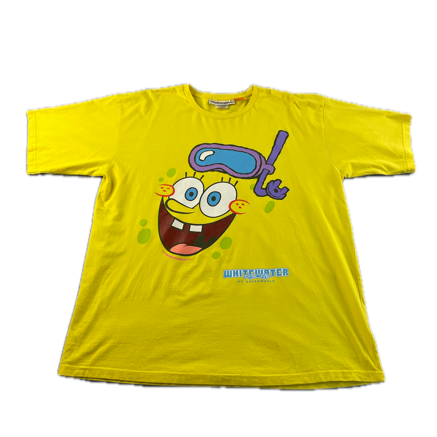 Vintage SpongeBob White Water World T-Shirt (3XL)
