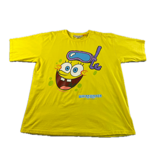 Vintage SpongeBob White Water World T-Shirt (3XL)