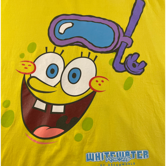 Vintage SpongeBob White Water World T-Shirt (3XL)