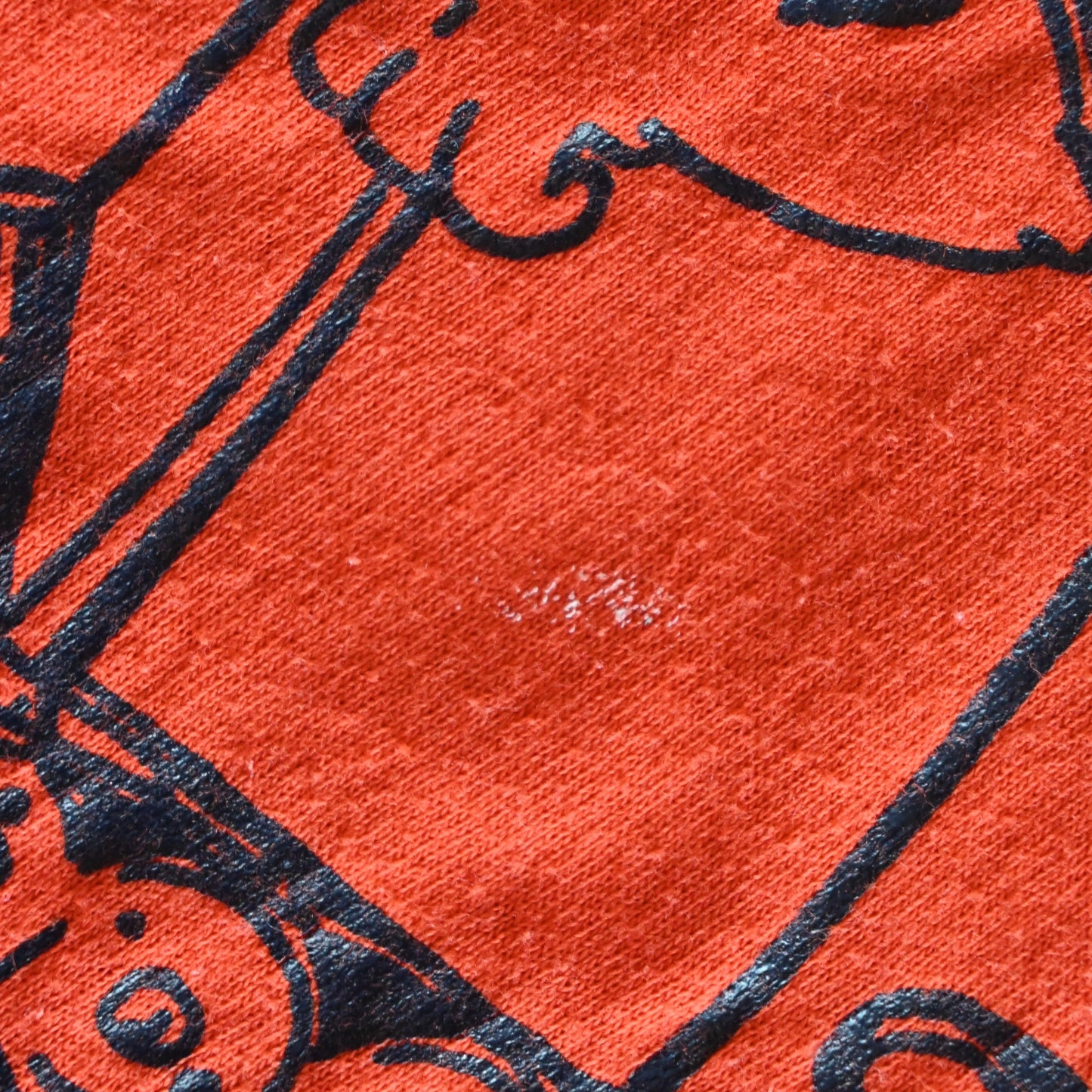 VINTAGE 1980 CHICAGO BEARS ORANGE T-SHIRT (M)