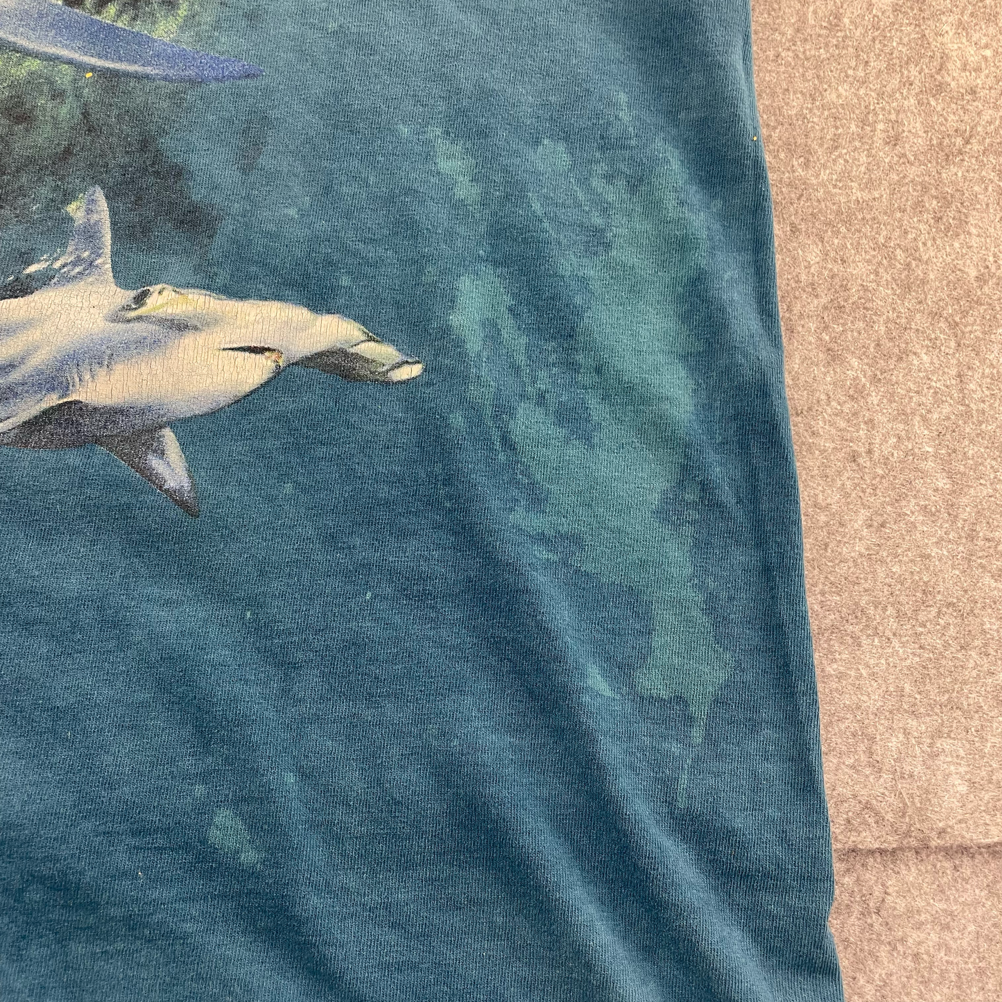 Vintage Outer Banks Great White Shark All-Over-Print Tee – Wild Gear Tag (XXL)