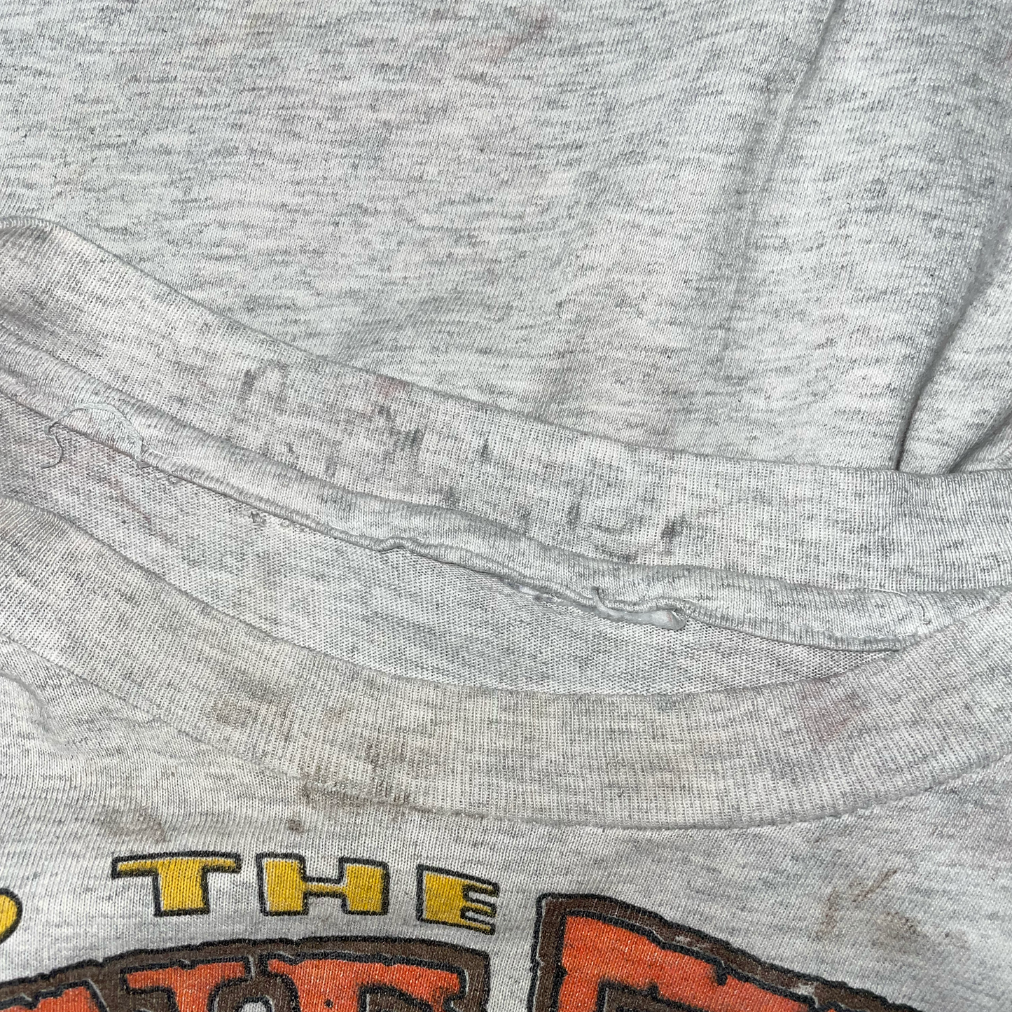 VINTAGE 1994 CLEVELAND BROWNS BONE ZONE GREY T-SHIRT (M)