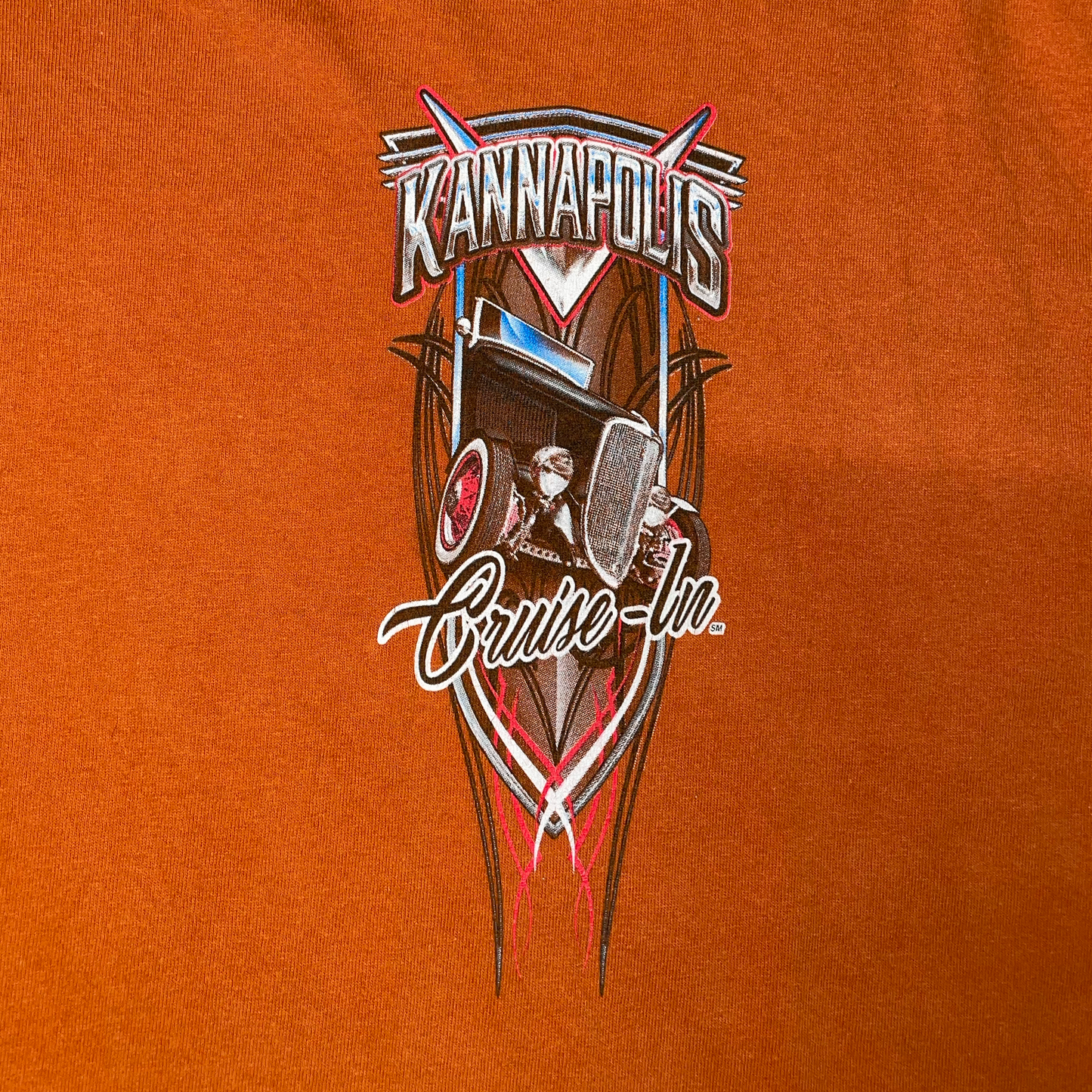 2017 KANNAPOLIS ORANGE STAINED T-SHIRT (XL)