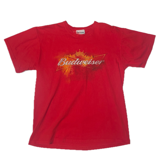 Vintage Red Budweiser Chase Authentic Dale Jr. T-shirt (L)