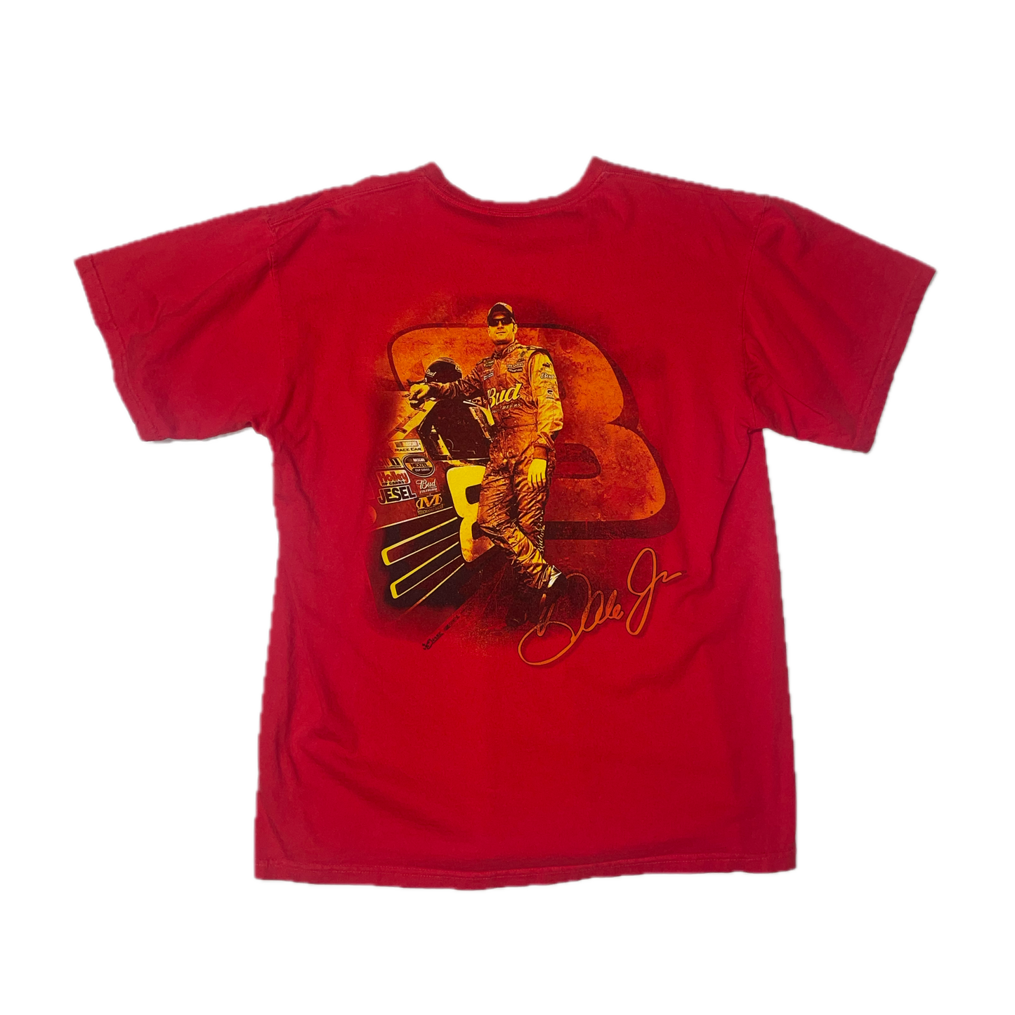 Vintage Red Budweiser Chase Authentic Dale Jr. T-shirt (L)