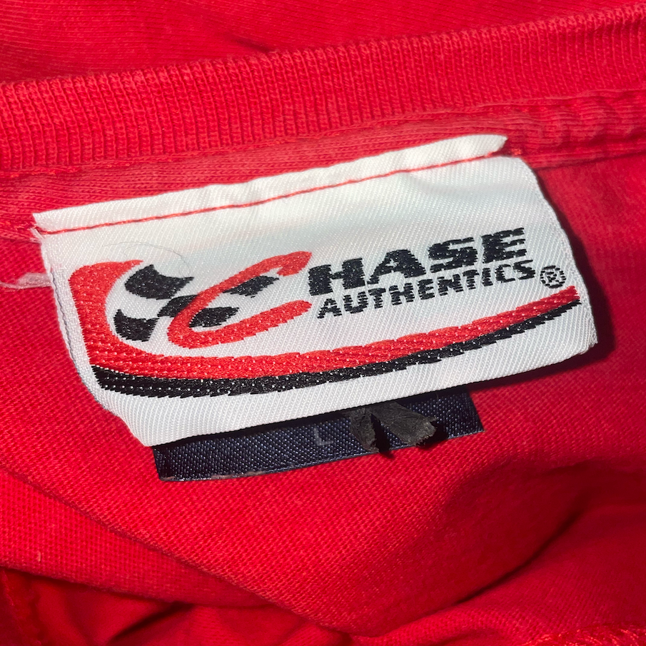 Vintage Red Budweiser Chase Authentic Dale Jr. T-shirt (L)