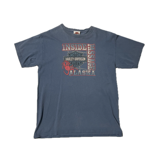 HARLEY DAVIDSON ALASKA KETCHIKAN BLUE T-SHIRT (XL)