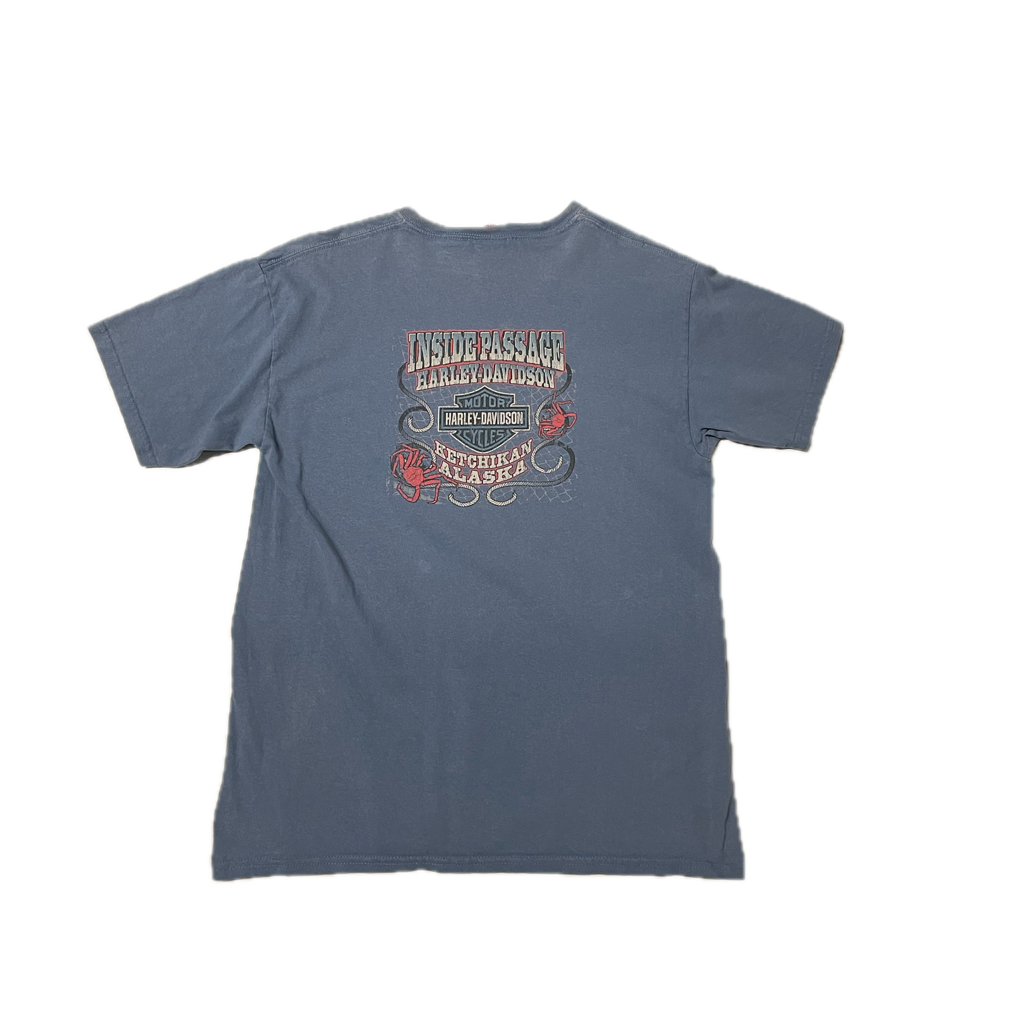 HARLEY DAVIDSON ALASKA KETCHIKAN BLUE T-SHIRT (XL)