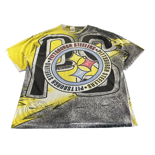 Vintage Pittsburgh Steelers All-Over-Print Tee – Ritz Tag (XL)