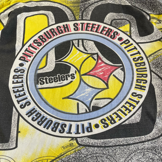 Vintage Pittsburgh Steelers All-Over-Print Tee – Ritz Tag (XL)