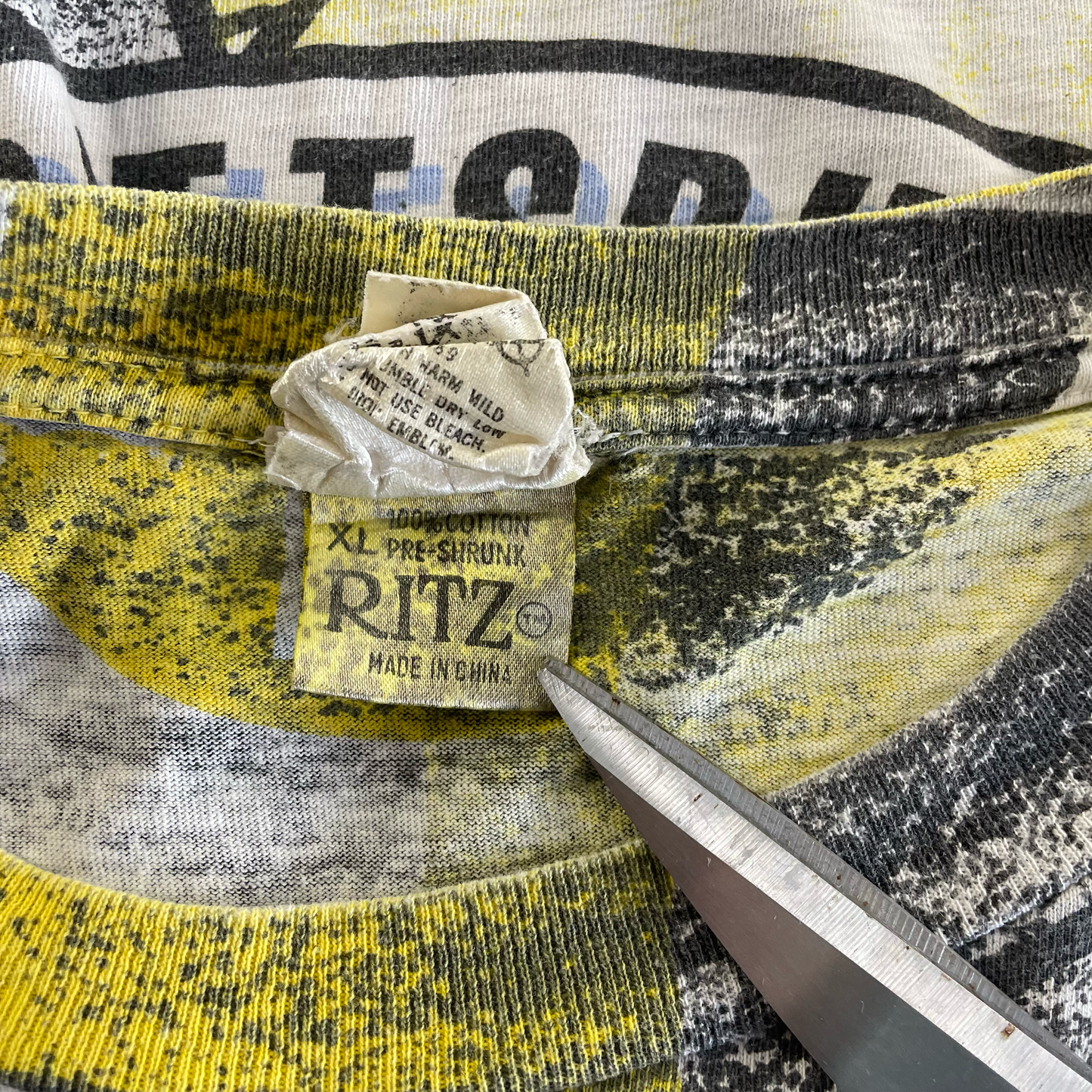 Vintage Pittsburgh Steelers All-Over-Print Tee – Ritz Tag (XL)